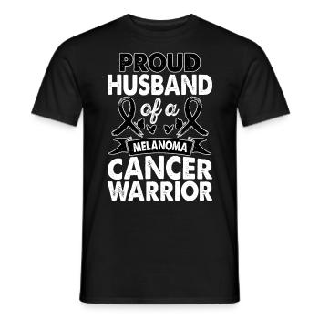 Ehemann Von Melanoma Cancer Warrior Awareness - Männer T-Shirt - Schwarz - Vorne - AI Model Male 178 light (178cm)
