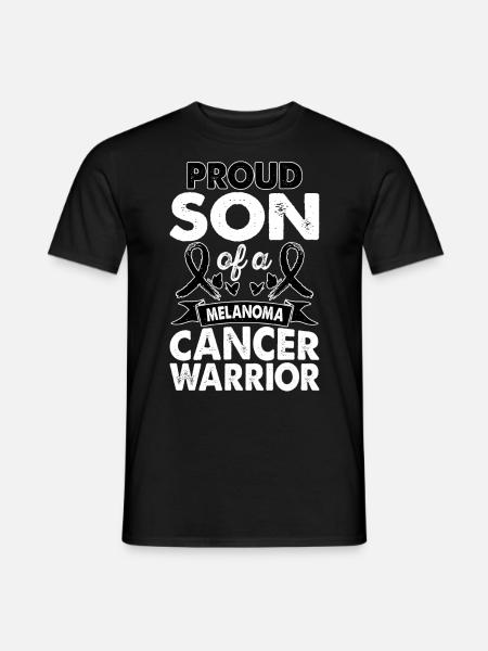 Son Of Melanoma Cancer Warrior Awareness Month - T-shirt herr - svart