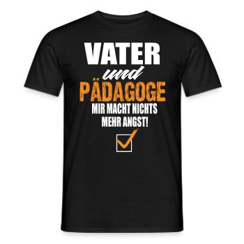 Vater und Pädagoge - Männer T-Shirt - Schwarz - Vorne - AI Model Male 178 light (178cm)