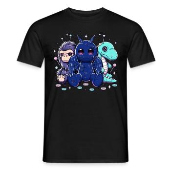 Pastel Goth Cryptids - Männer T-Shirt - Schwarz - Vorne - AI Model Male 178 light (178cm)