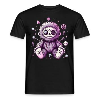 Kawaii Pastel Goth Bigfoot - Männer T-Shirt - Schwarz - Vorne - AI Model Male 178 light (178cm)