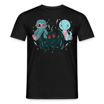 Kawaii Pastel Goth Cryptids - Männer T-Shirt - Schwarz - Vorne - AI Model Male 178 light (178cm)