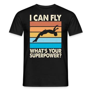 Nager - T-shirt homme - noir - Devant - AI Model Male 178 light (178cm)