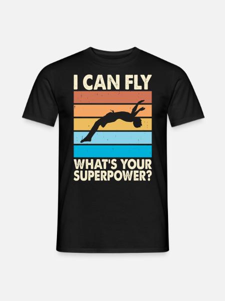 Schwimmen - Mænd T-shirt - sort