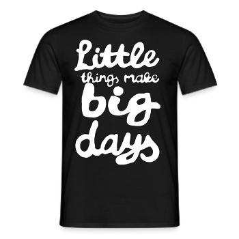 Little things... - Men's T-Shirt - black - Front - AI Model Male 178 light (178cm)