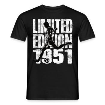 Édition limitée 1951 Édition limitée Football - T-shirt homme - noir - Devant - AI Model Male 178 light (178cm)