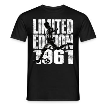 Édition limitée 1961 Édition limitée Football - T-shirt homme - noir - Devant - AI Model Male 178 light (178cm)