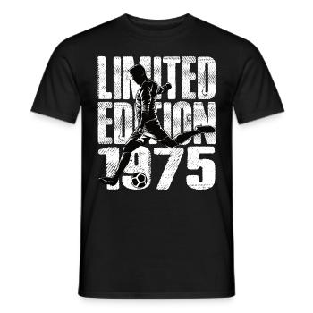 Édition limitée 1975 Édition limitée Football - T-shirt homme - noir - Devant - AI Model Male 178 light (178cm)