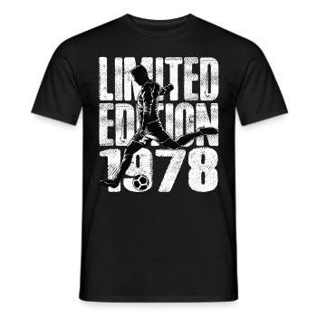 Limited Edition 1978 Limited Edition Football - Men's T-Shirt - black - Front - AI Model Male 178 light (178cm)