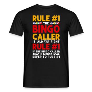 Règle du joueur de bingo #1 Le bingo - T-shirt homme - noir - Devant - AI Model Male 178 light (178cm)