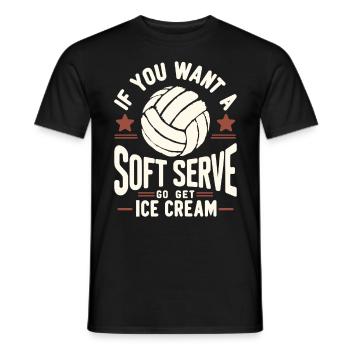 volley-ball, joueurs de volley-ball drôles, joueurs de volley-ball - T-shirt homme - noir - Devant - AI Model Male 178 light (178cm)