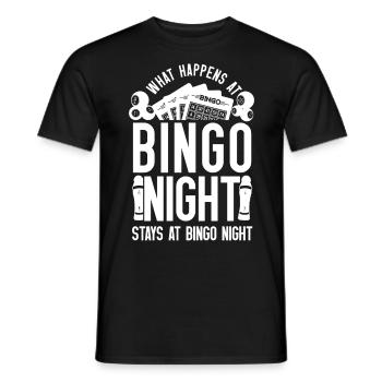 Joueur de bingo Que se passe-t-il au bingo ? - T-shirt homme - noir - Devant - AI Model Male 178 light (178cm)