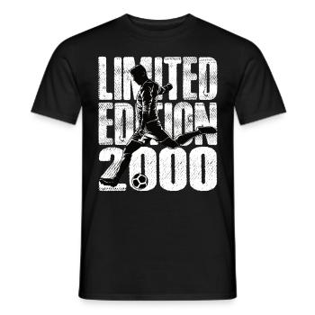 Limited Edition 2000 Limited Edition Fußball - Männer T-Shirt - Schwarz - Vorne - AI Model Male 178 light (178cm)