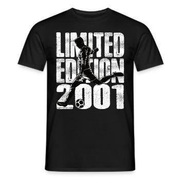 Limited Edition 2001 Limited Edition Fußball - Männer T-Shirt - Schwarz - Vorne - AI Model Male 178 light (178cm)