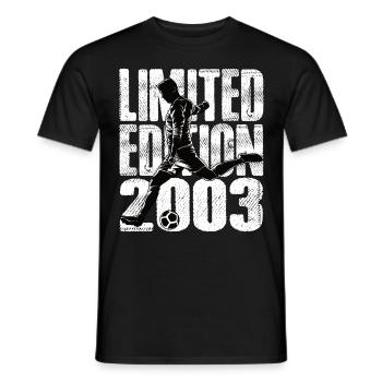 Édition limitée 2003 Édition limitée Football - T-shirt homme - noir - Devant - AI Model Male 178 light (178cm)