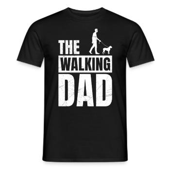 Papa Chien Boxer Allemand LE PAPA QUI MARCHE Drôle - T-shirt homme - noir - Devant - AI Model Male 178 light (178cm)