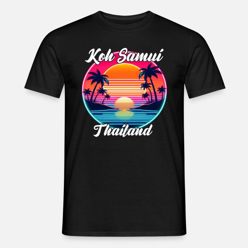 Sunset over Koh Samui - Men’s T-shirt - black