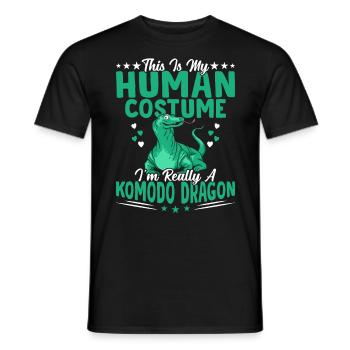 Ich Bin Wirklich Ein Komodowaran-besitzer, - Männer T-Shirt - Schwarz - Vorne - AI Model Male 178 light (178cm)