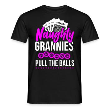 Bingo Player Grandma Naughty - Männer T-Shirt - Schwarz - Vorne - AI Model Male 178 light (178cm)