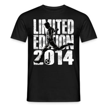 Limited Edition 2014 Limited Edition Fußball - Männer T-Shirt - Schwarz - Vorne - AI Model Male 178 light (178cm)