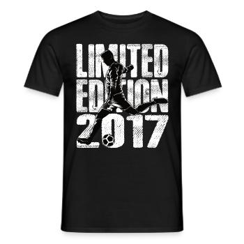 Limited Edition 2017 Limited Edition Fußball - Männer T-Shirt - Schwarz - Vorne - AI Model Male 178 light (178cm)