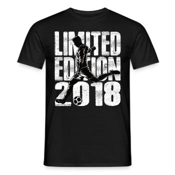 Limited Edition 2018 Limited Edition Fußball - Männer T-Shirt - Schwarz - Vorne - AI Model Male 178 light (178cm)