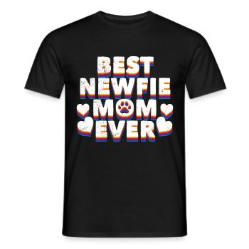 Neufundländer BEST NEWFIE MOM EVER Neufundländer - Männer T-Shirt - Schwarz - Vorne - AI Model Male 178 light (178cm)
