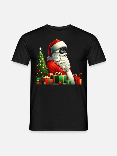 Santa's Yuletide Cheer - Men's T-Shirt - black