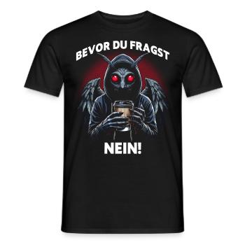 Avant que vous ne demandiez : Non ! - T-shirt homme - noir - Devant - AI Model Male 178 light (178cm)