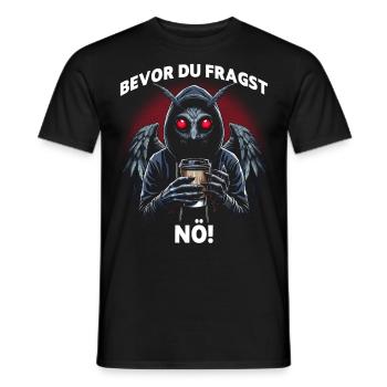 Avant de demander non, - T-shirt homme - noir - Devant - AI Model Male 178 light (178cm)
