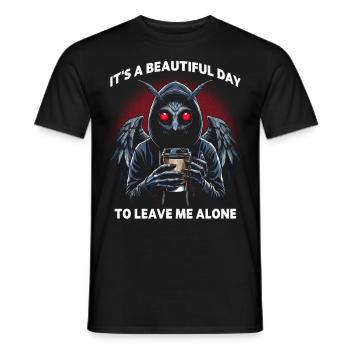 C’est une belle journée pour me laisser tranquille - T-shirt homme - noir - Devant - AI Model Male 178 light (178cm)