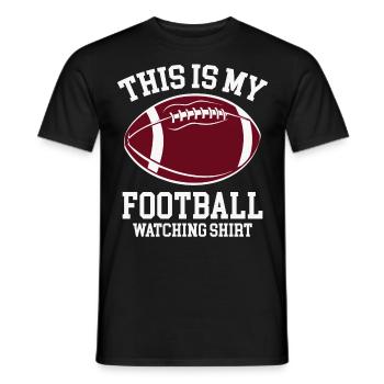 C’est mon maillot de spectateur de football - T-shirt homme - noir - Devant - AI Model Male 178 light (178cm)