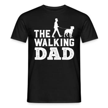 Boxeur allemand LE PAPA QUI MARCHE Drôle - T-shirt homme - noir - Devant - AI Model Male 178 light (178cm)