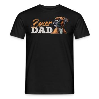 BOXER DAD German Boxer Dog Dad Boxer - Men's T-Shirt - black - Front - AI Model Male 178 light (178cm)