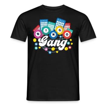 Joueur de bingo Bingo Gang - T-shirt homme - noir - Devant - AI Model Male 178 light (178cm)