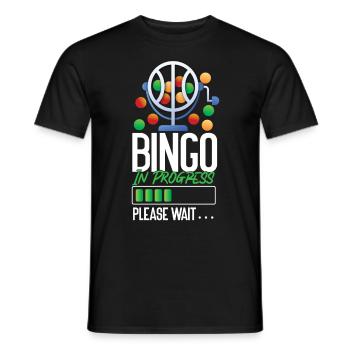 Bingo Player Bingo In Progress - Men's T-Shirt - black - Front - AI Model Male 178 light (178cm)