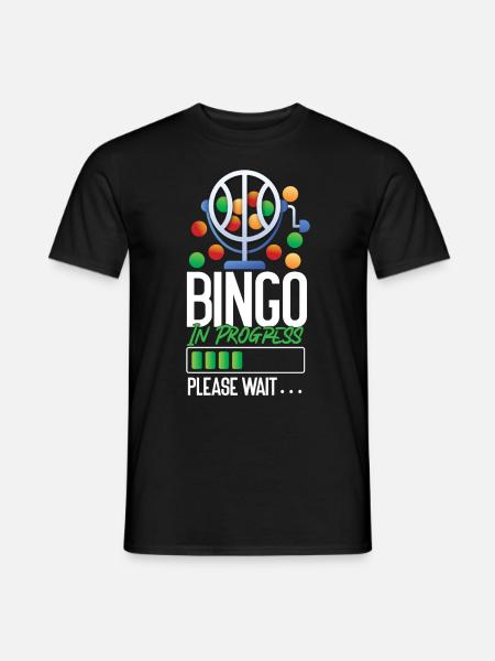 Bingo Player Bingo In Progress - Men's T-Shirt - black