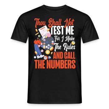 Joueur de bingo Bingo Appelez-vous - T-shirt homme - noir - Devant - AI Model Male 178 light (178cm)