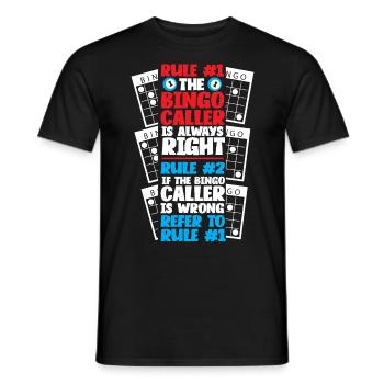 Règle du joueur de bingo #1 Le bingo - T-shirt homme - noir - Devant - AI Model Male 178 light (178cm)