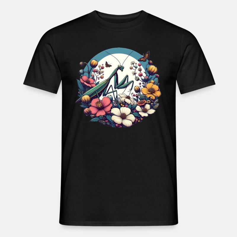 Gottesanbeterin - Männer T-Shirt - Schwarz