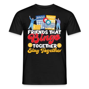 Bingo Player Friends Buddies - Männer T-Shirt - Schwarz - Vorne - AI Model Male 178 light (178cm)