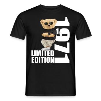 Édition limitée 1971 ours ours anniversaire 1971 - T-shirt homme - noir - Devant - AI Model Male 178 light (178cm)