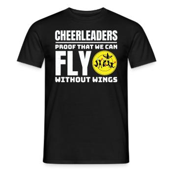 Pom-pom girl Cheerleading Girl Cheering Cheer Squad - T-shirt homme - noir - Devant - AI Model Male 178 light (178cm)