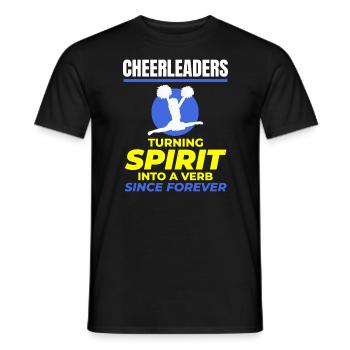 Pom-pom girl Cheerleading Girl Cheering Cheer Squad - T-shirt homme - noir - Devant - AI Model Male 178 light (178cm)