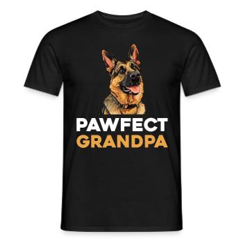 Berger allemand PAWFECT GRANDPA Berger - T-shirt homme - noir - Devant - AI Model Male 178 light (178cm)