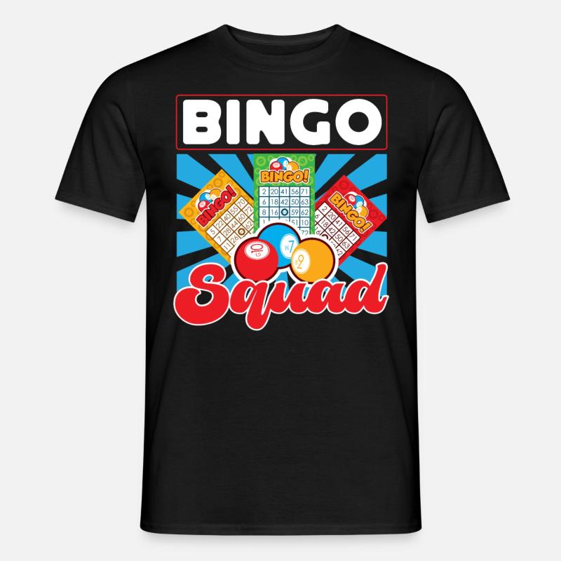 Bingo Player Bingo Squad - Männer T-Shirt - Schwarz