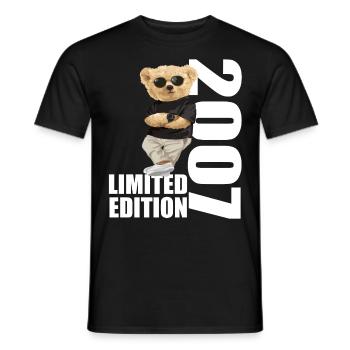 Édition limitée 2007 Ours Ours Anniversaire 2007 - T-shirt homme - noir - Devant - AI Model Male 178 light (178cm)