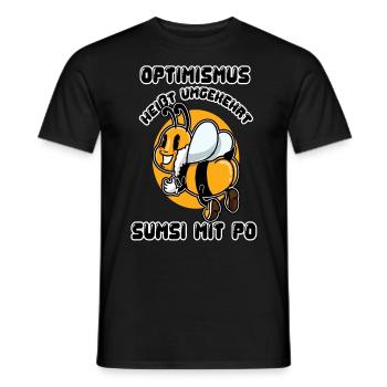 Optimisme injuste Sumsi avec Po Bee Bee Bee - T-shirt homme - noir - Devant - AI Model Male 178 light (178cm)