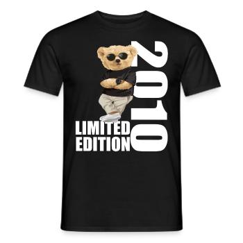 Édition limitée 2010 Ours Ours Anniversaire 2010 - T-shirt homme - noir - Devant - AI Model Male 178 light (178cm)