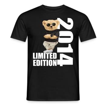 Limited Edition 2014 Bär Bären Geburtstag 2014 - Männer T-Shirt - Schwarz - Vorne - AI Model Male 178 light (178cm)